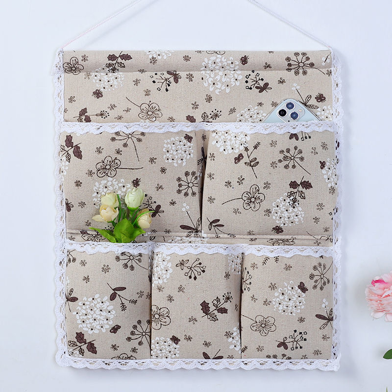 收纳袋棉麻宿舍挂袋墙挂式多层门后厨房卫生间床上壁挂悬挂式杂物详情18