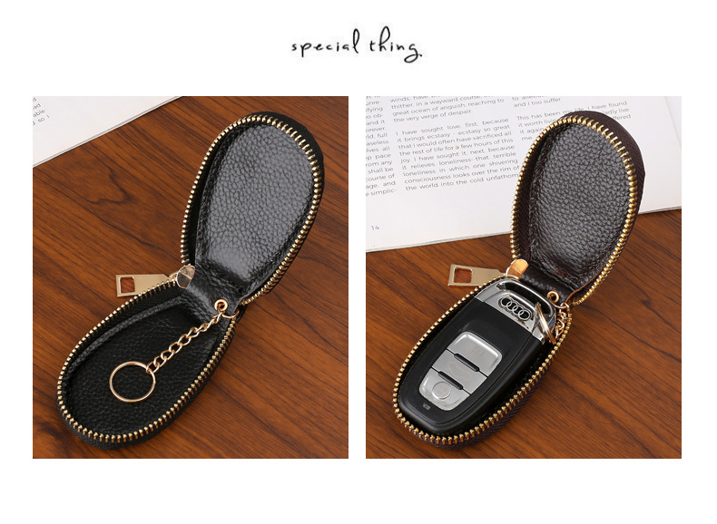 钥匙包男女锁匙包通用汽车大容量多功能钥匙扣收纳包简约小巧家用详情14