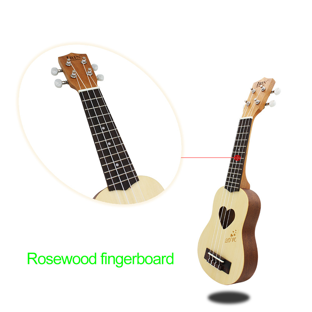 Оптовой IRIN17 ykulele heart в форме сердца укулеле, пара ukulele, дебютная четырехструнная гитара pic 7