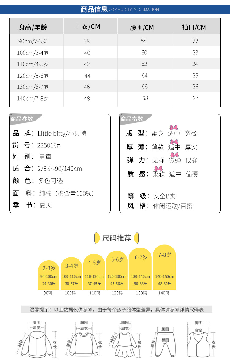 圆领男童t恤短袖夏款2024儿童卡通宝宝纯棉上衣夏季童装一件代发详情9