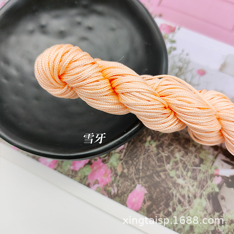 diy jewelry thread AB, Taiwan jade thread, colorful jewelry, nylon thread, jade bracelet, braided rope, 1mm jade thread wholesale pic 45