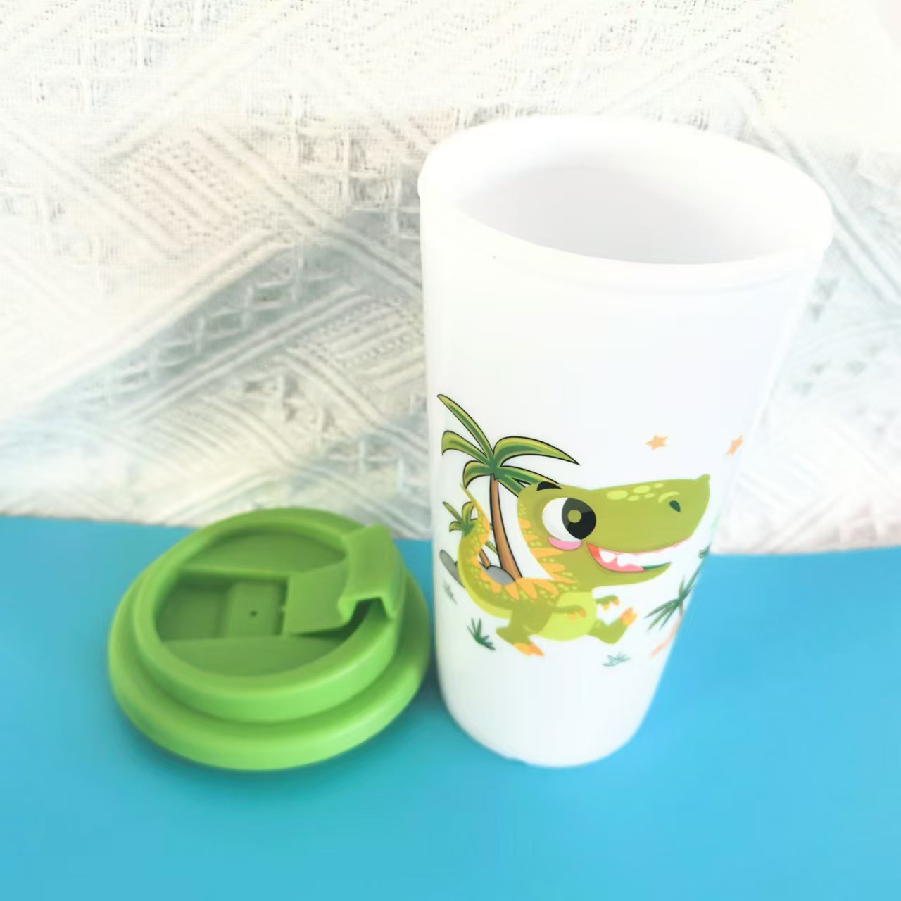 8120厂家创意多容量美式咖啡杯 PP单层彩色饮嘴咖啡杯可定详情5
