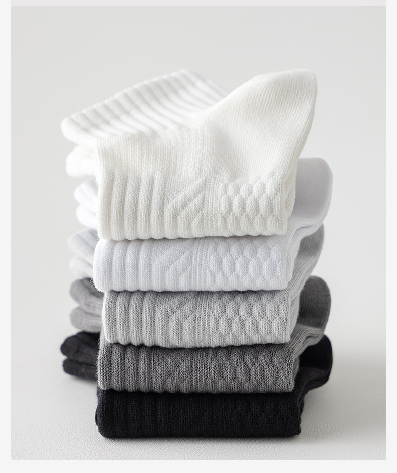 袜子地摊一件代发袜子男士春夏短袜纯色无骨棉袜防臭不掉跟秋季小中筒袜学生运动袜一件代发详情14