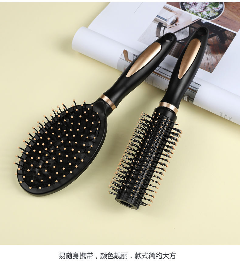 家用卷发梳子批发男女气垫气囊按摩梳排骨梳内扣造型美发圆筒滚梳详情37