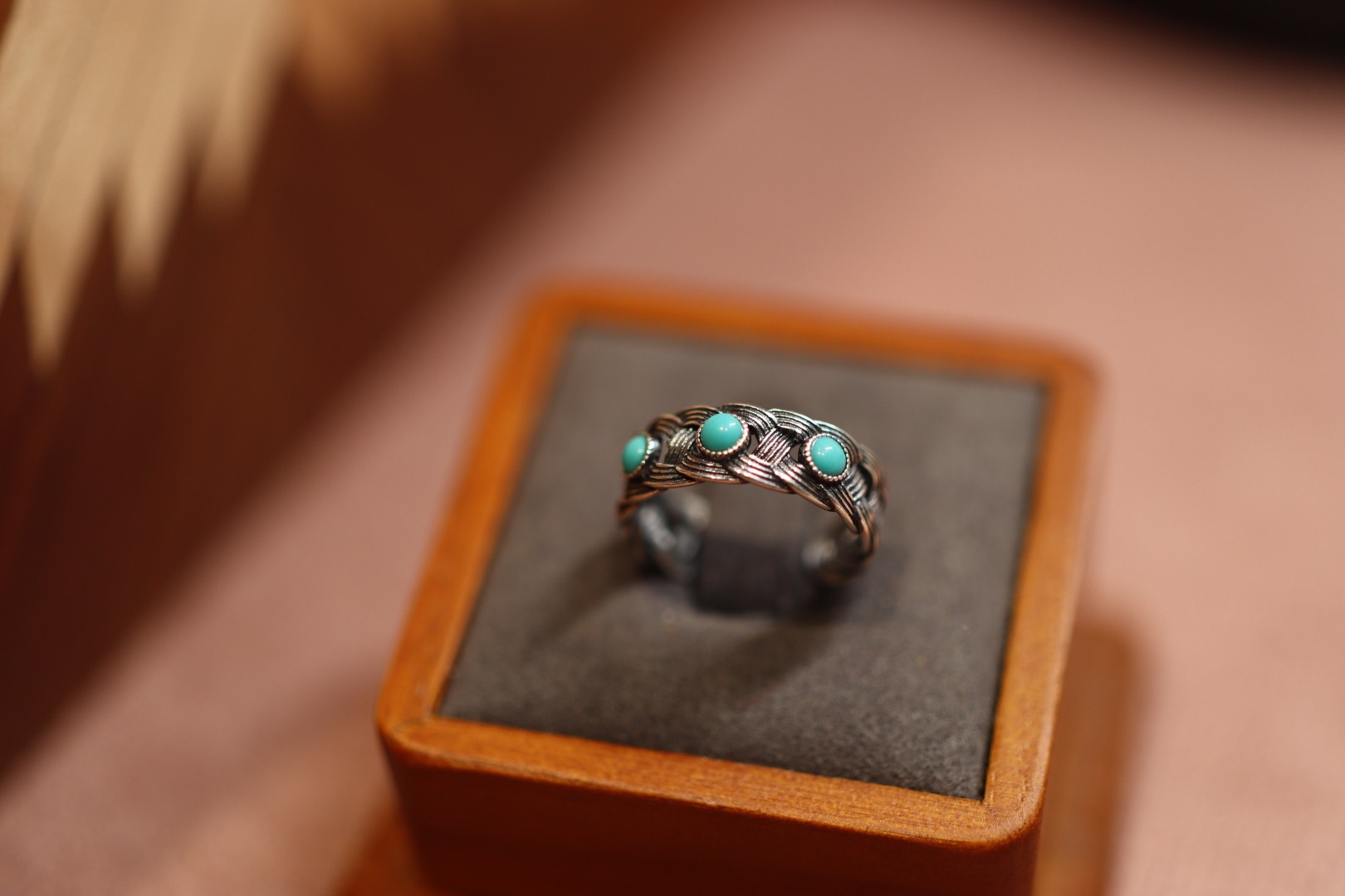 Natural jade A-grade carved ring for men and women, 925 silver thread inlaid with ancient method hollowed-out ring, retro court style pic 18