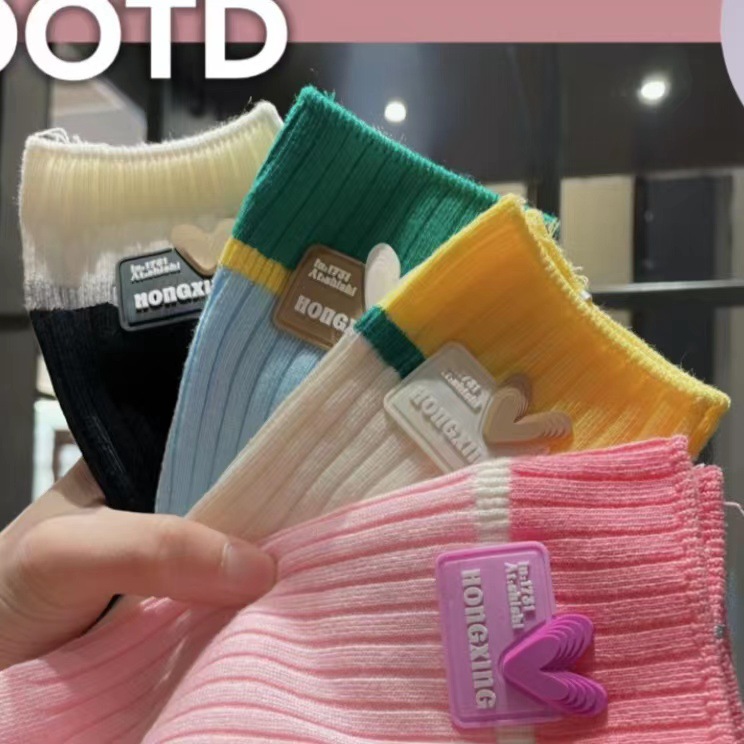 彩色硅胶标橡胶标 新款爱心滴塑 潮袜商标硅胶滴塑标详情1