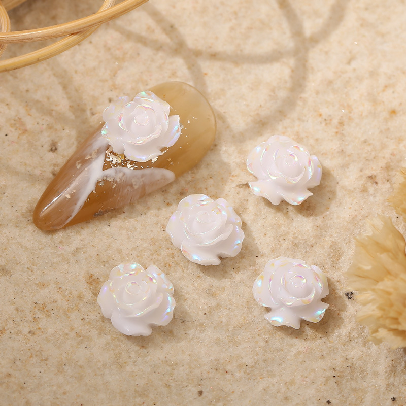 爆款美甲山茶花幻彩金色立体中国风炫彩珍珠漆摩卡小雏菊树脂饰品详情11