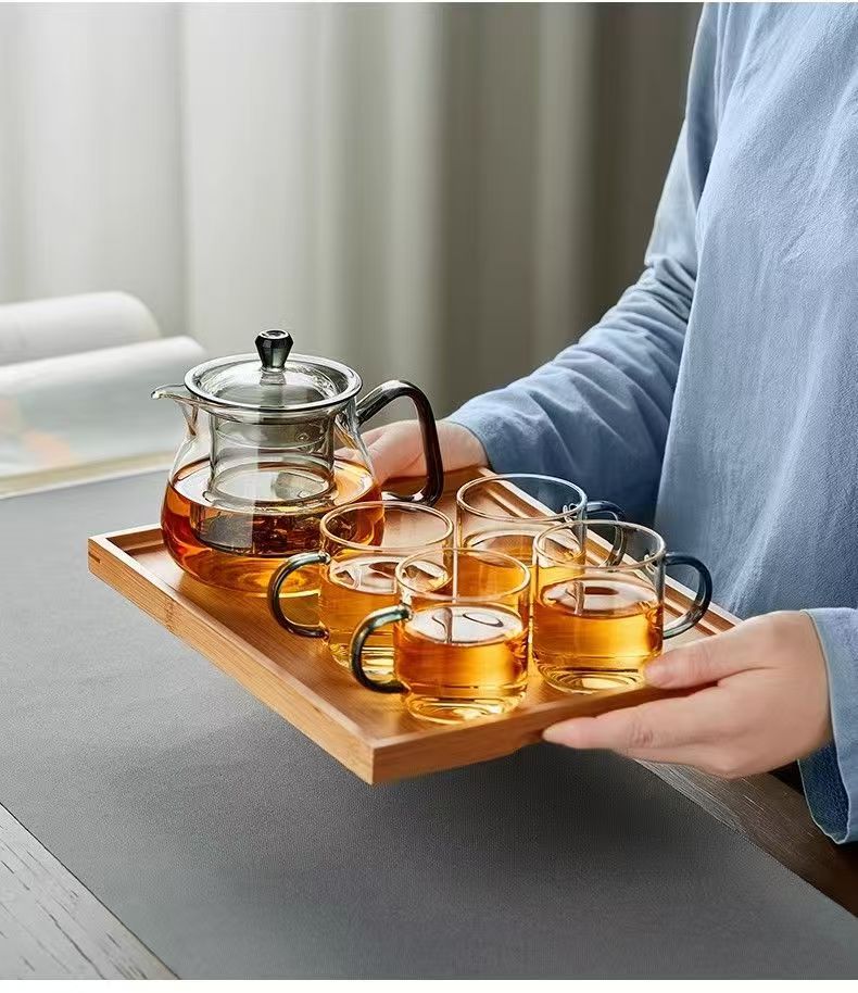 高硼硅玻璃绿茶壶家用泡茶壶日式花茶泡茶茶具耐高温加厚雨润壶详情16
