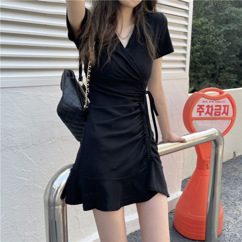 炸街牛仔套装潮女夏季新款短款背心+高腰宽松阔腿拖地女式牛仔裤详情7