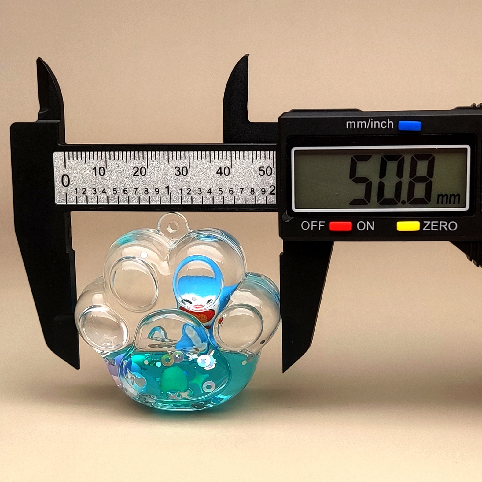 创意亚克力入油流沙瓶蓝色卡通钥匙扣香水汽车配饰桌面摆件饰品详情9