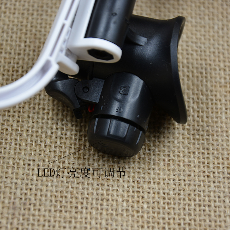 Three magnifications of head-mounted glasses, high-magnification mechanical watch repair, engraving, antique jewelry appraisal, LED light 9892H1 pic 31