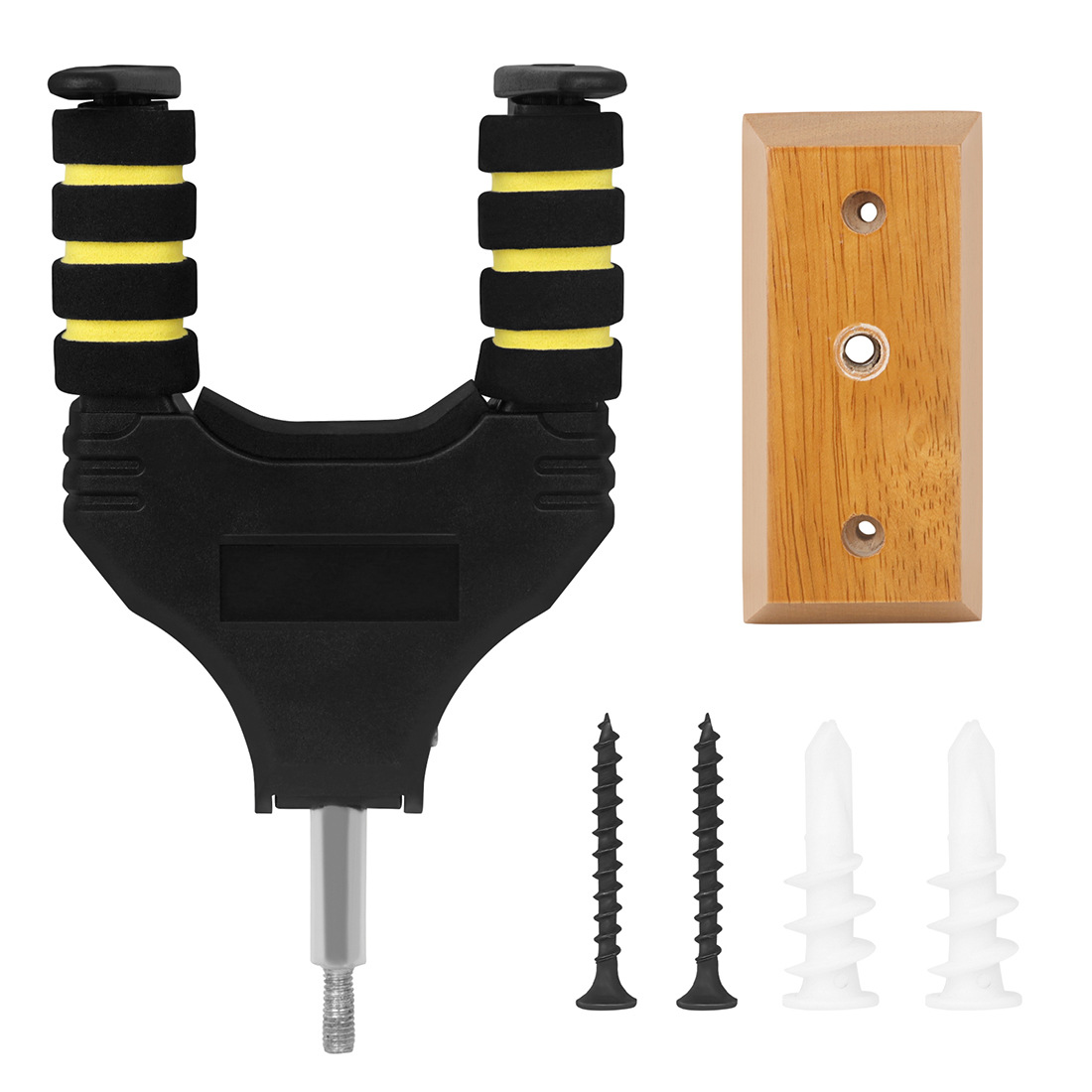 吉他短挂钩实木底座重力自动锁墙壁琴挂架尤克里里电木吉他展示架详情4