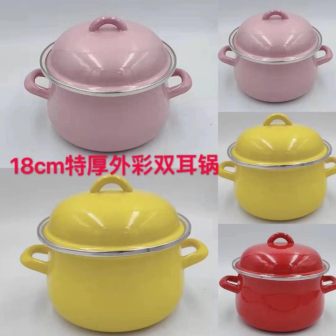Enamel soup pot pic 5
