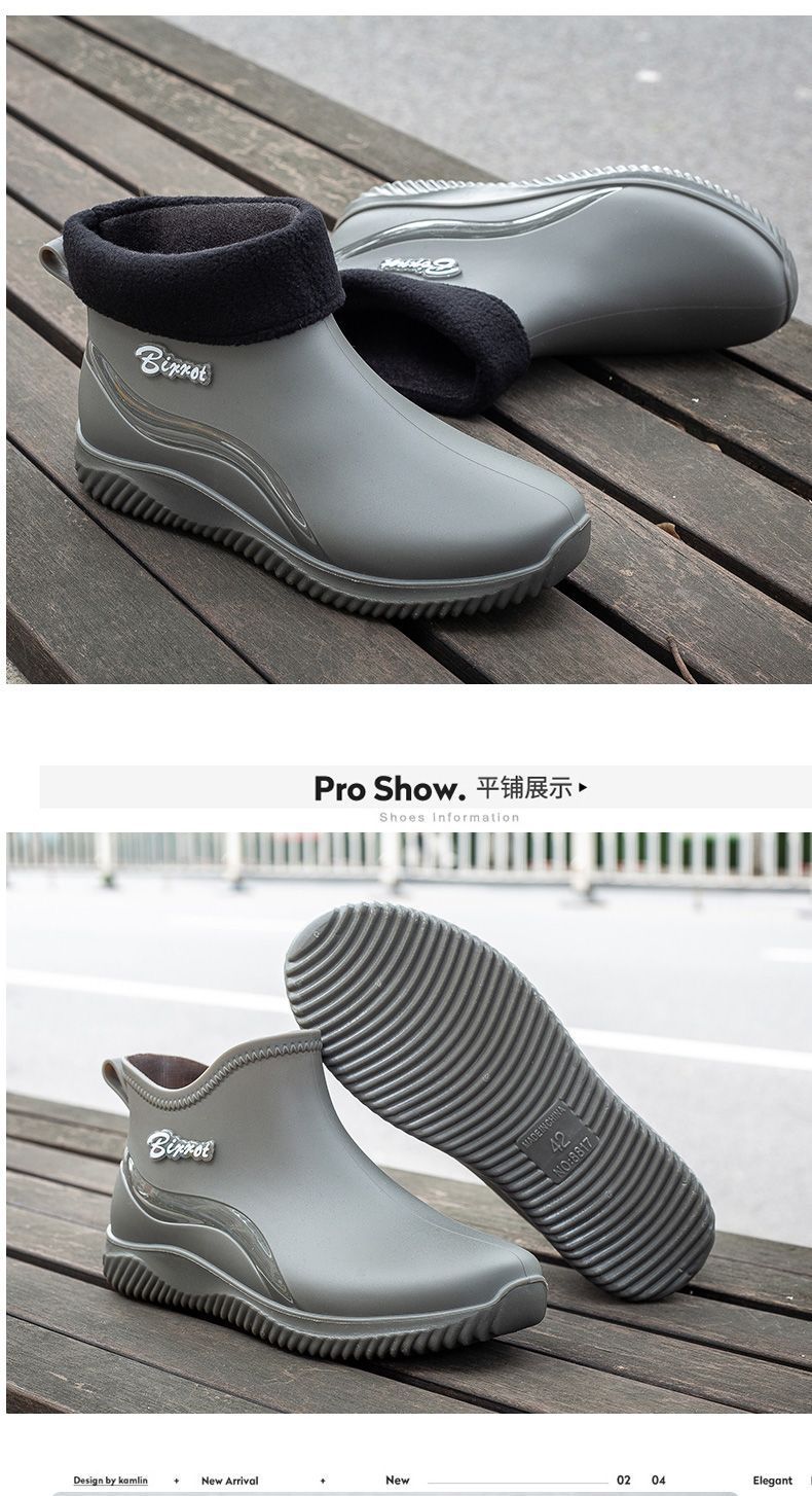 一件代发2024春秋雨鞋水鞋低帮防水雨靴情侣防滑男女士钓鱼胶鞋详情24
