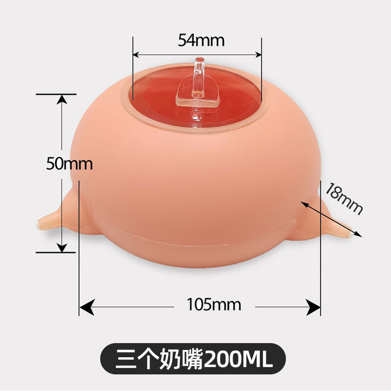 厂家猫狗仿生硅胶自动喂奶神器奶嘴喂水喂奶瓶宠物奶碗吸奶批发详情8