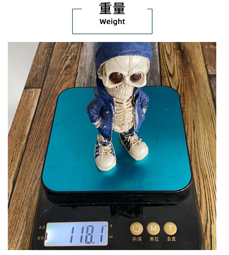 Amazon Halloween skull figurines, fashionable and creative figurines, Ghost Festival atmosphere scene decoration props wholesale pic 13