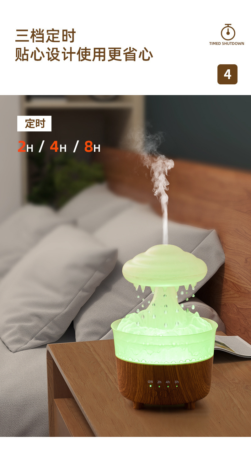 Small portable air humidifier, household large fog capacity, mini desktop humidifier, automatic fragrance sprayer pic 7