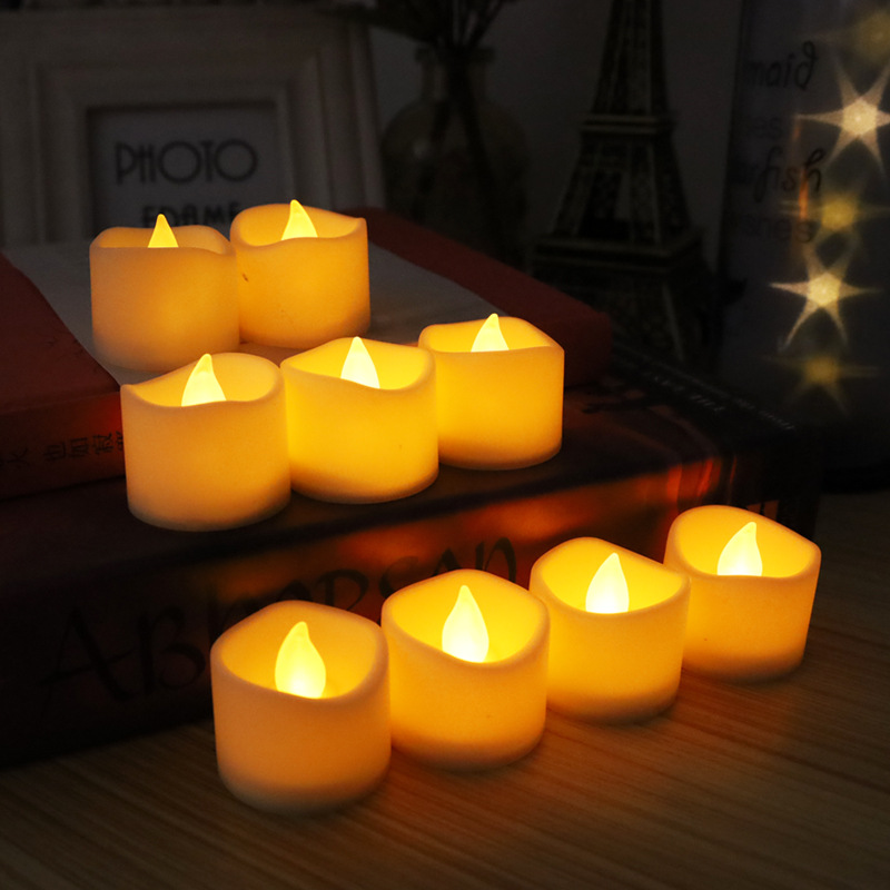 Electronic candle simulation led candle lamp CR2032 tea wax wedding party Christmas festival atmosphere prop pic 3
