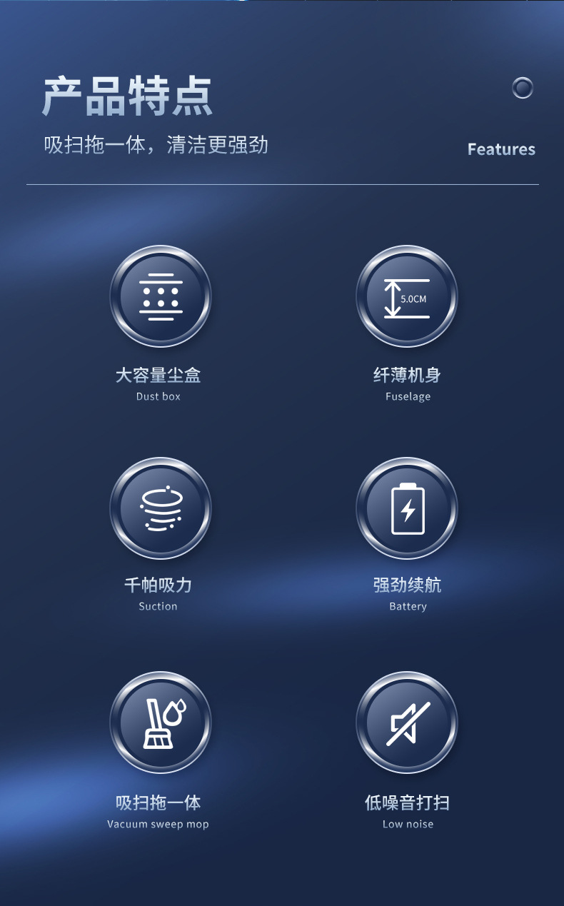 Wholesale of small household sweeping, sweeping and mopping all-in-one machines, mini sweeping robots, intelligent and fully automatic pic 2