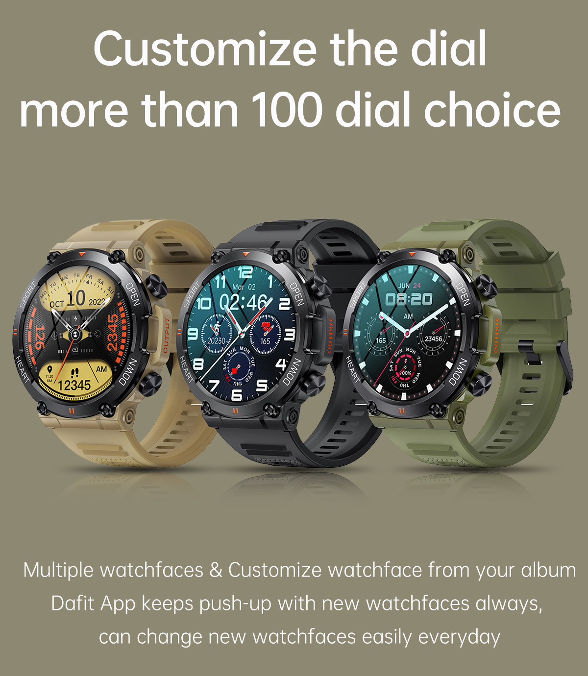 The new K56PRO three-proof communication smartwatch features music, weather, 1.39 inches heart rate, blood pressure and blood oxygen pic 13