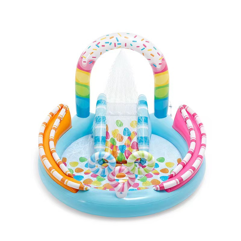 INTEX57144 Sugar fruit Circular Park Water Pool Slide Water Pool Inflatable Ocean Ball Pool Children and family Water Fun pic 4