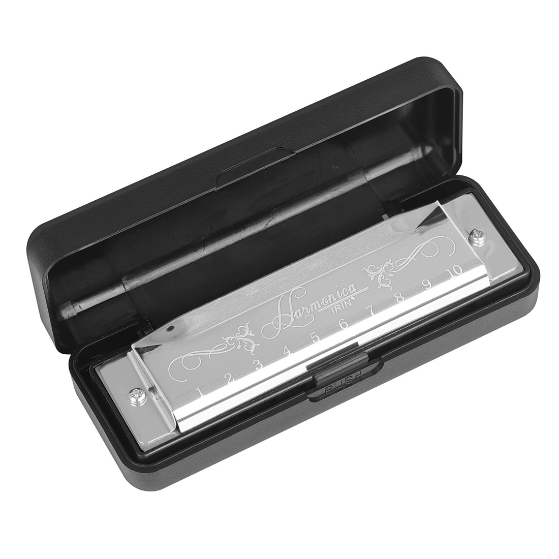 Cross-border wholesale of IRin 10-hole 20-note harmonica in C key for beginners to start playing the 10-hole harmonica pic 10