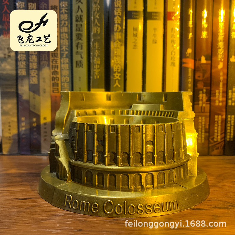 罗马斗兽场体育馆地标模型金属工艺品合金家居摆件礼品旅游纪念物详情5