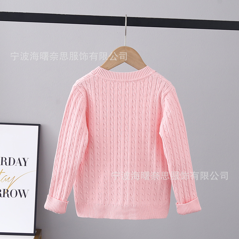 In stock: 2022 autumn and winter new Korean version for boys and girls, British college style woolen sweaters, knitted knitted knitted pullover sweaters pic 3