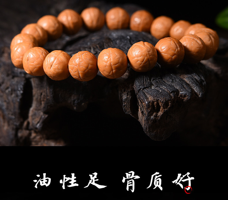 精品猴头菩提雕刻10mm凤眼手持珠鲨鱼背龙须虎爪老型桶珠京八棱财神大土豪猴头菩提子佛珠念珠盘玩手串文玩手链文玩手串详情13