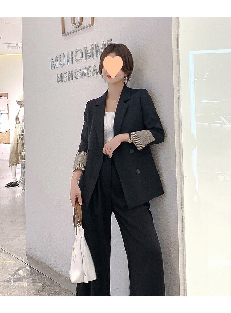 2022年秋小西装外套女韩版英伦风网红显瘦西服套装女士气详情16