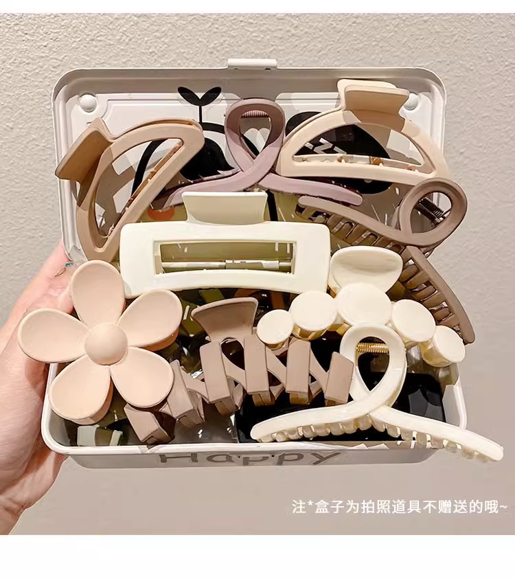 French elegant headwear for autumn and winter, including plush updo hair clips, large shark clips, hair clips and high-end hairpins wholesale pic 50