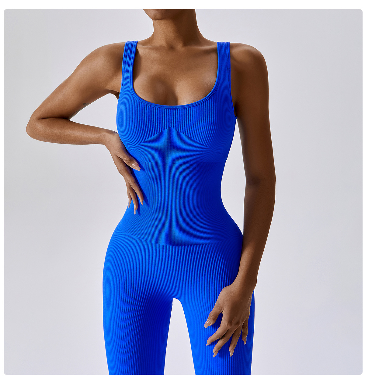 Spring European and American seamless one-piece yoga dress, dance belly tightening and body shaping exercise elastic tight one-piece dress 6848 pic 13