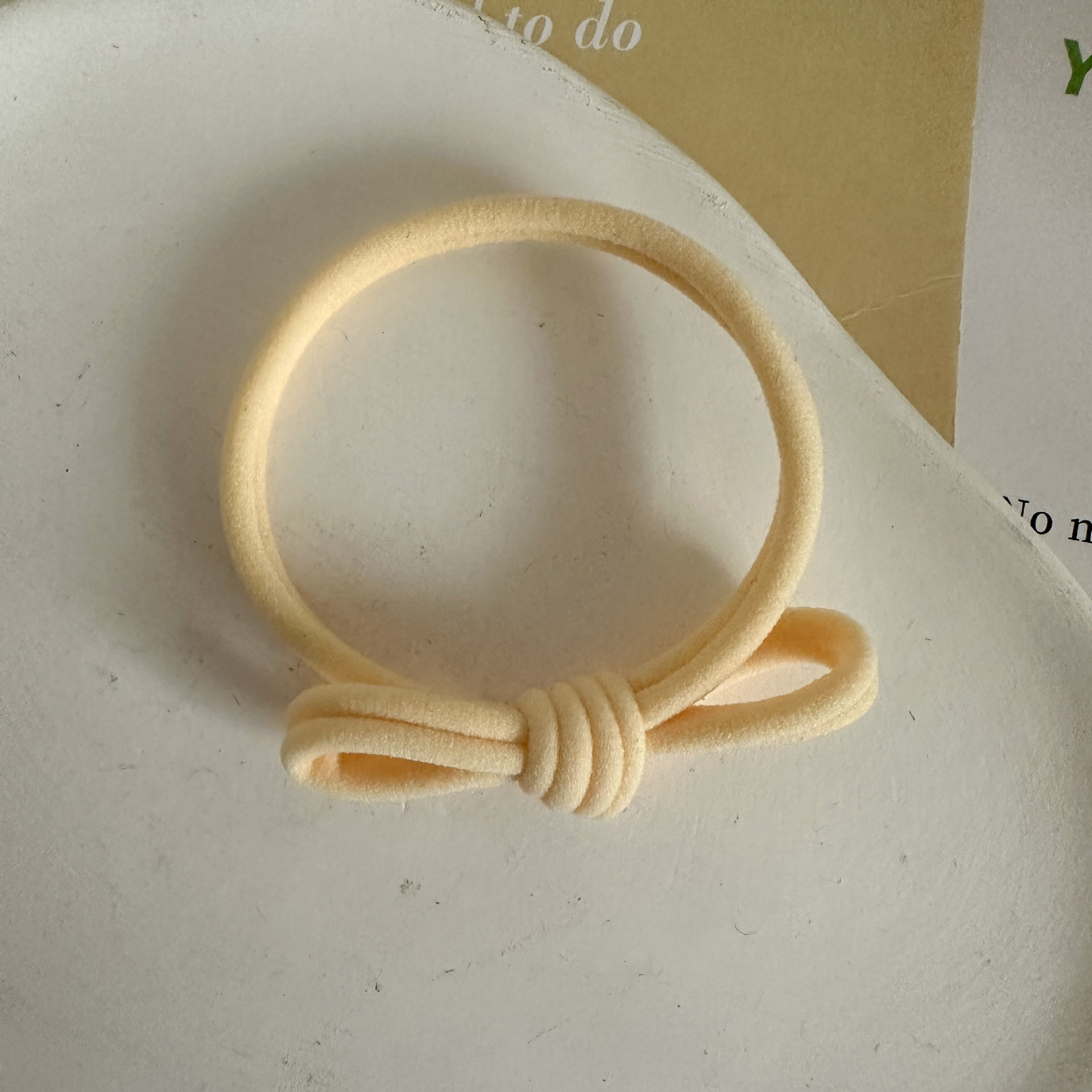 Simple and versatile, soft and highly elastic bow hair ties from Japan and South Korea, popular and durable multi-color hair ties and hair bands pic 18