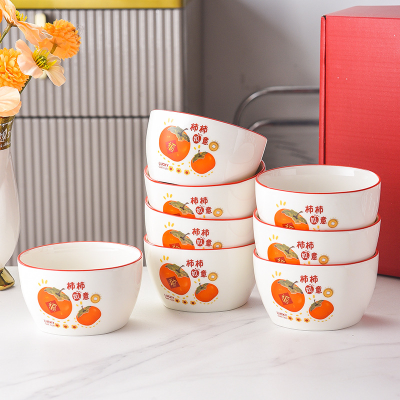 Japanese-style ceramic bowl and chopstick sets, bowl gift boxes, company opening event sales gifts, practical bowls, and small gifts given away pic 32