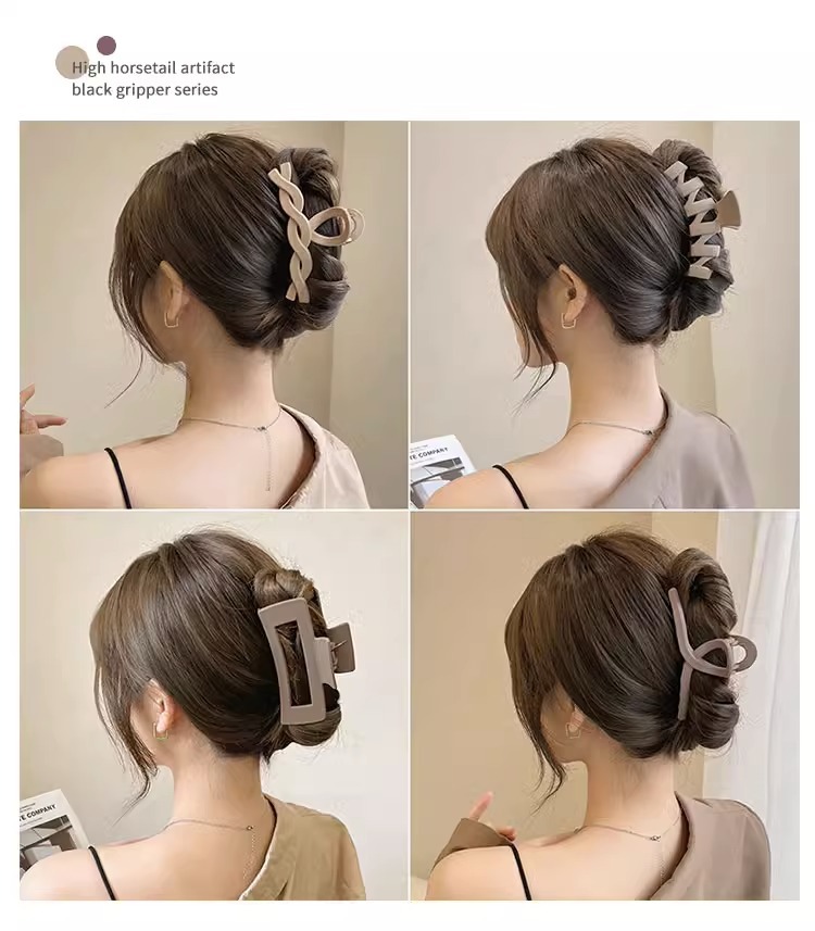 French elegant headwear for autumn and winter, including plush updo hair clips, large shark clips, hair clips and high-end hairpins wholesale pic 33