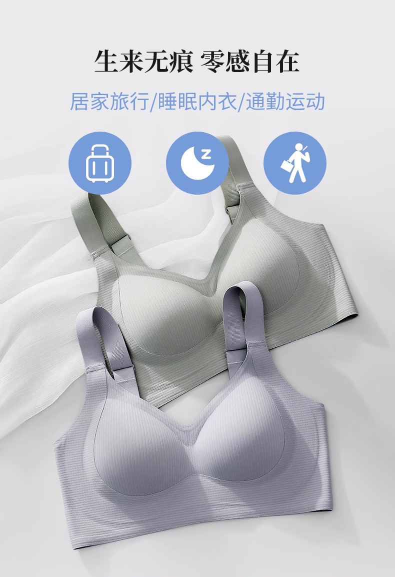 内衣女聚拢防下垂收副乳大胸显小夏季薄款提拉上托无钢圈文胸罩详情9