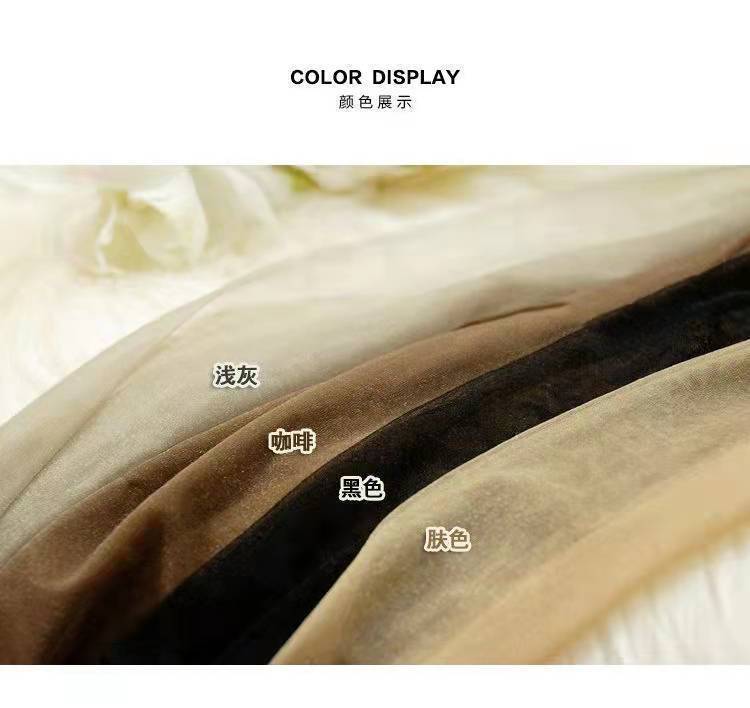 Anti-snagging silk pure pearlescent silk stockings for women, thin and shiny Korean style, summer leg beauty stockings, flesh-colored pantyhose pic 19