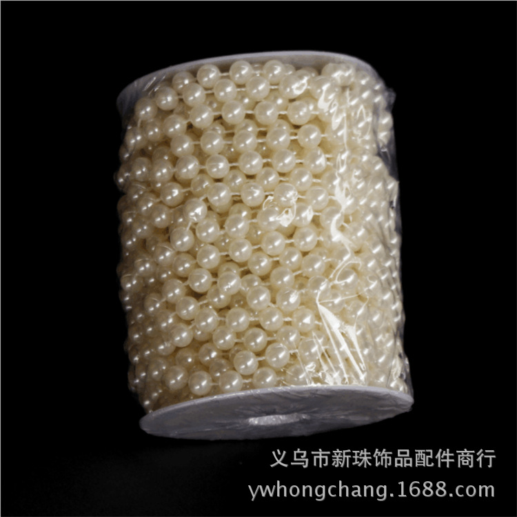 ABS imitation pearl plastic beads, ABS connected loose beads, hook wrapping loose beads, clothing accessories, shoe buckle accessories pic 7