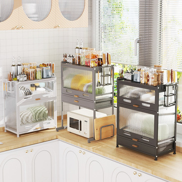 Kitchen storage rack, layered seasoning hanging basket, no-hole hanging wine glass bottom hanging rack, upside-down wine glass rack pic 3