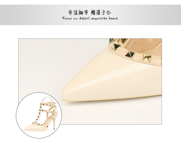 289-6欧美时尚铆钉女士尖头浅口高跟单鞋女式夏季新款凉鞋批发详情52