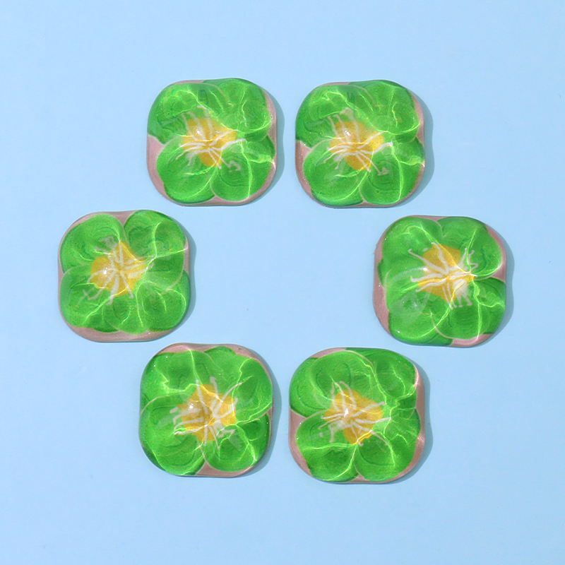 Water ripple flower ear stud patches, retro hair clips, mobile phone cases, DIY handcrafted materials, bulk goods, accessories wholesale pic 9