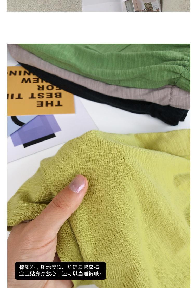 儿童夏裤宝宝哈伦裤短裤夏季男童七分裤婴幼儿童休闲垮裤大PP裤子详情10