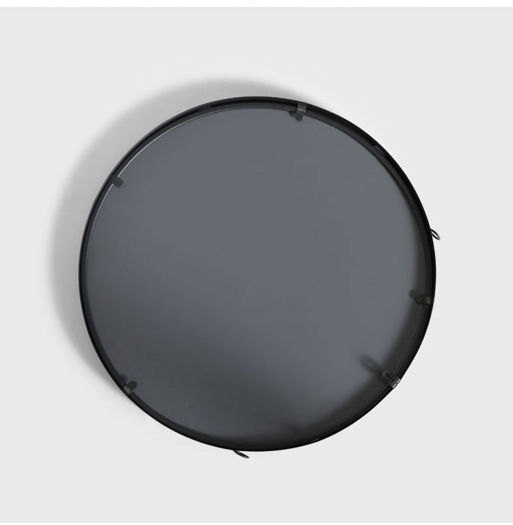 北欧简约风格壁挂式圆形化妆镜 浴室卫生间洗手间专用镜子 打孔安装 装饰美化空间 圆镜浴室镜35626精品卫浴精品卫浴详情17