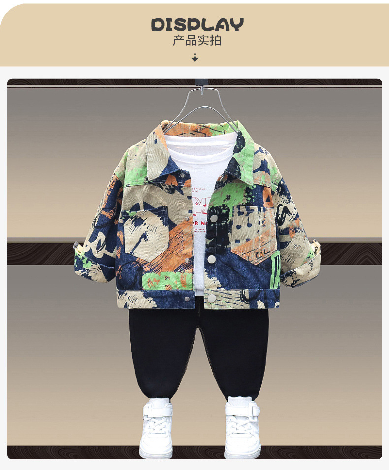 童装男童春装外套2023新款儿童春季中小童休闲牛仔上衣男孩春秋款详情8