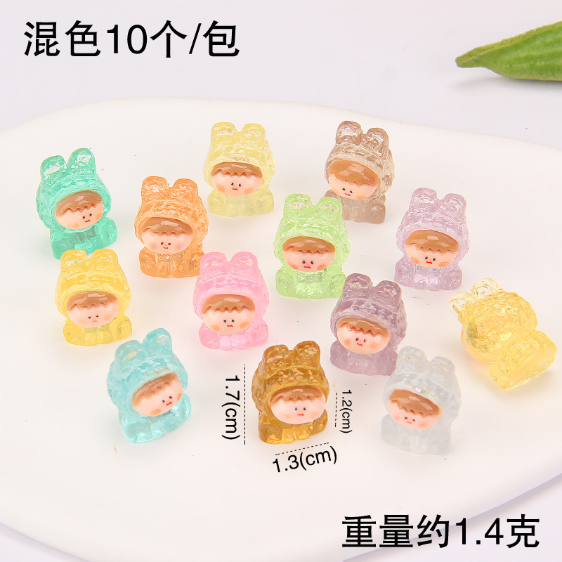 抖音爆款微缩立体小摆件创意冰透kiki混款diy饰品树脂滴胶批发详情10