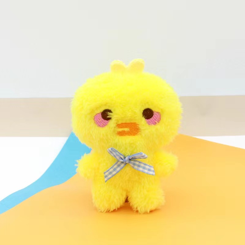 呆萌可爱卡通青蛙兔子小熊毛绒公仔钥匙圈女生包包挂件抓机娃娃详情2