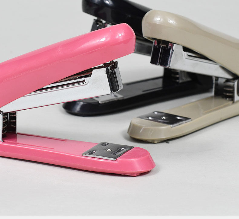 Exquisitely designed medium-sized stapler office standards, labor-saving commonly used staples, economic business stapler pic 11