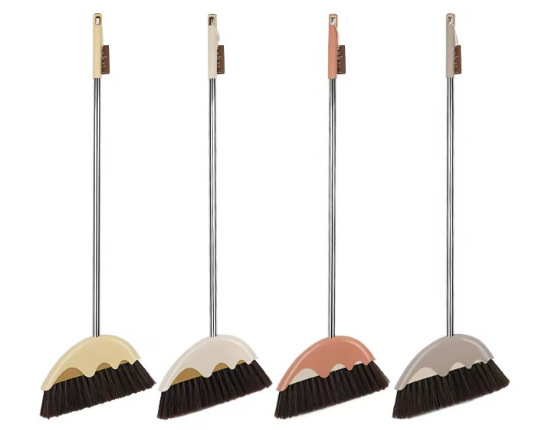 New broom and dustpan set, soft wool two-piece set, household broom and dustpan set for sweeping dirt and paper scraps pic 7