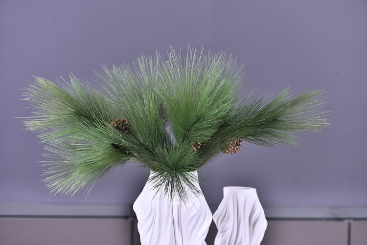 Factory direct sales of artificial Masson pine, Wabi-sabi style, Chinese Zen style artificial plants, wedding and banquet decoration green plants, pine needles pic 16