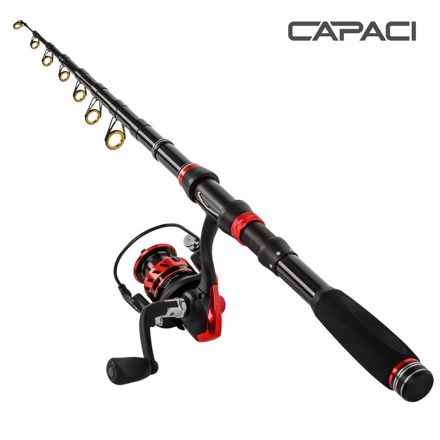 28081 CAPACI [RC Series Red and Black Ultra-Short Sea Fishing Rod] EVA Handle Small sea Fishing Rod, Lull exit pic 8